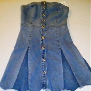 NWT Seven For All Mankind Blue Denim Dress!